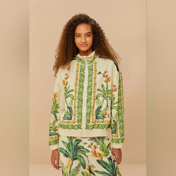 adidas Jackets & Blazers - Adidas Tropical Breeze Jacket Farm Rio Cream Colour Size M